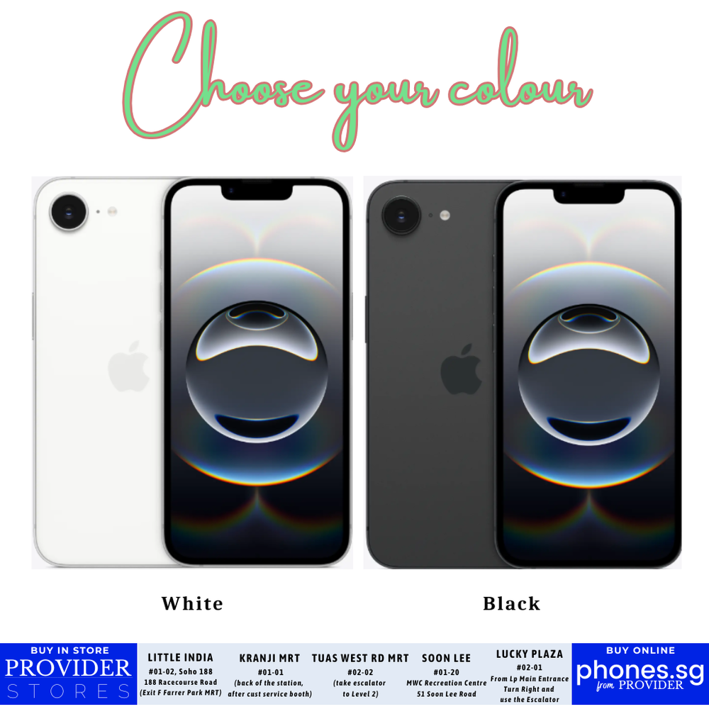 Apple iPhone 16e - Singapore Warranty | phones.sg Singapore